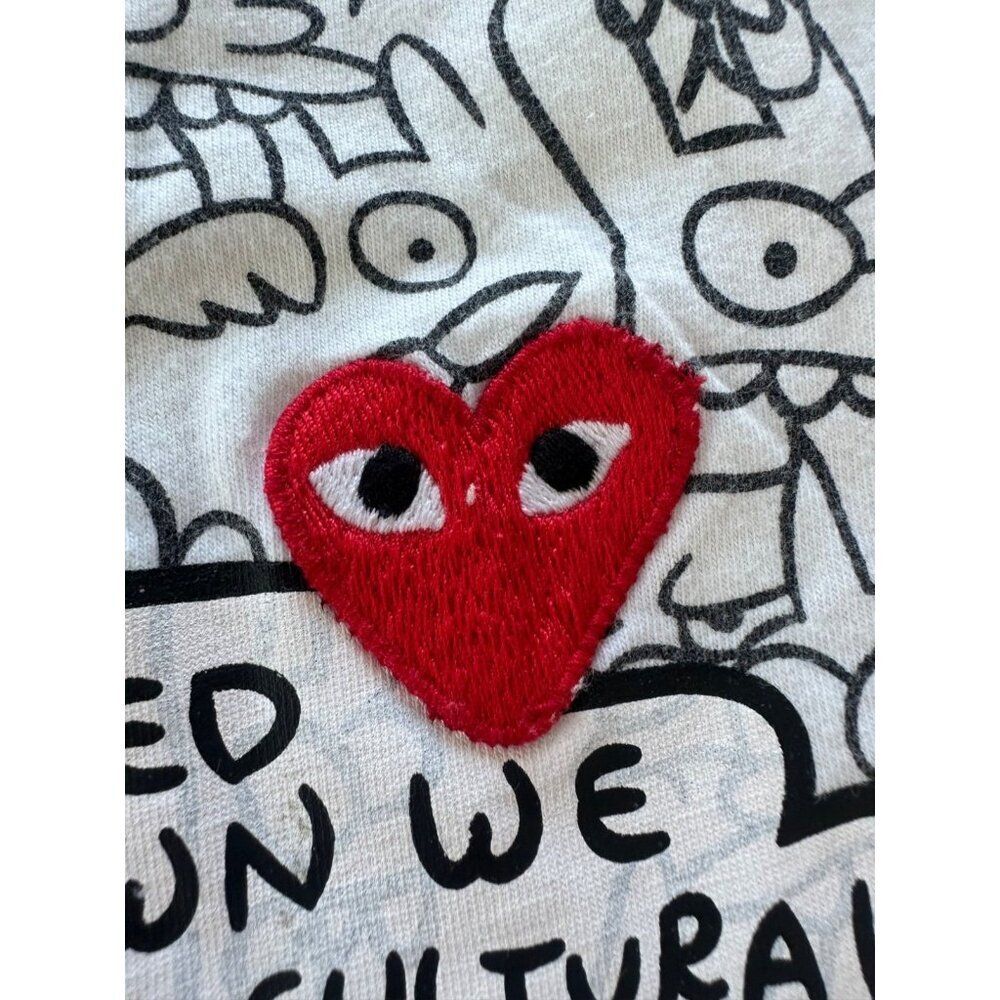 COMME DES GARÇONS PLAY Matt Groening X T-shirt In White Small - Picture 8 of 11